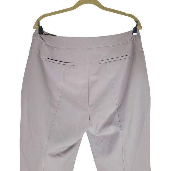 NWT Adrianna Papell Light Gray Slit-Front Slim Fit Ankle Dress Pants Size 10 - Picture 6 of 16